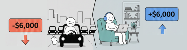 The Commute Tax: How Much Your Office Job Is Actually Costing You